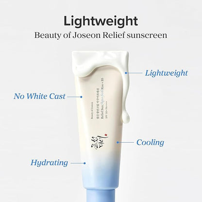 Beauty of Joseon Relief Non-Greasy Sunscreen Aqua-Fresh : Rice + B5 (SPF50+ PA++++)